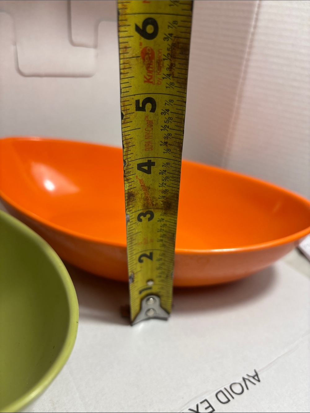 Vintage Mid-Century Melmac Oval Serving Bowls, Orange & Avocado
Green (Set of 2) - Picture 3 of 7